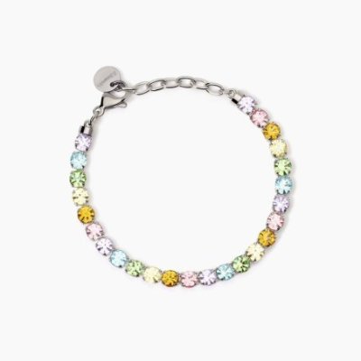 2 Jewels - Bracciale Tennis - Acciaio 316L - Cristalli Multicolor
