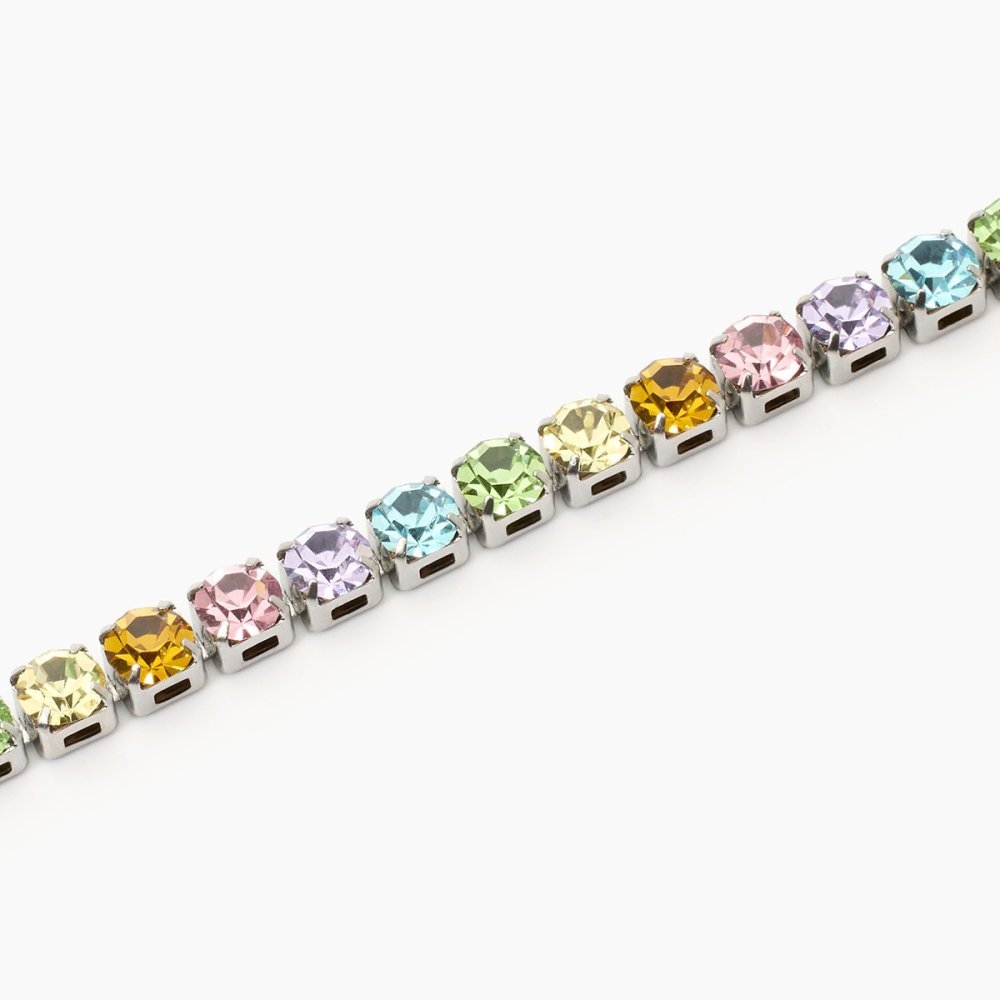 2 Jewels - Bracciale Tennis - Acciaio 316L - Cristalli Multicolor