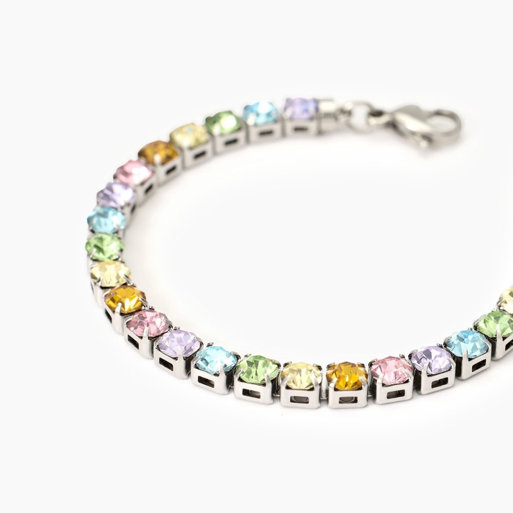 2 Jewels - Bracciale Tennis - Acciaio 316L - Cristalli Multicolor