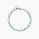 2 Jewels - Bracciale Tennis Acciaio 316L - Cristalli Azzurri