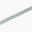 2 Jewels - Bracciale Tennis Acciaio 316L - Cristalli Azzurri
