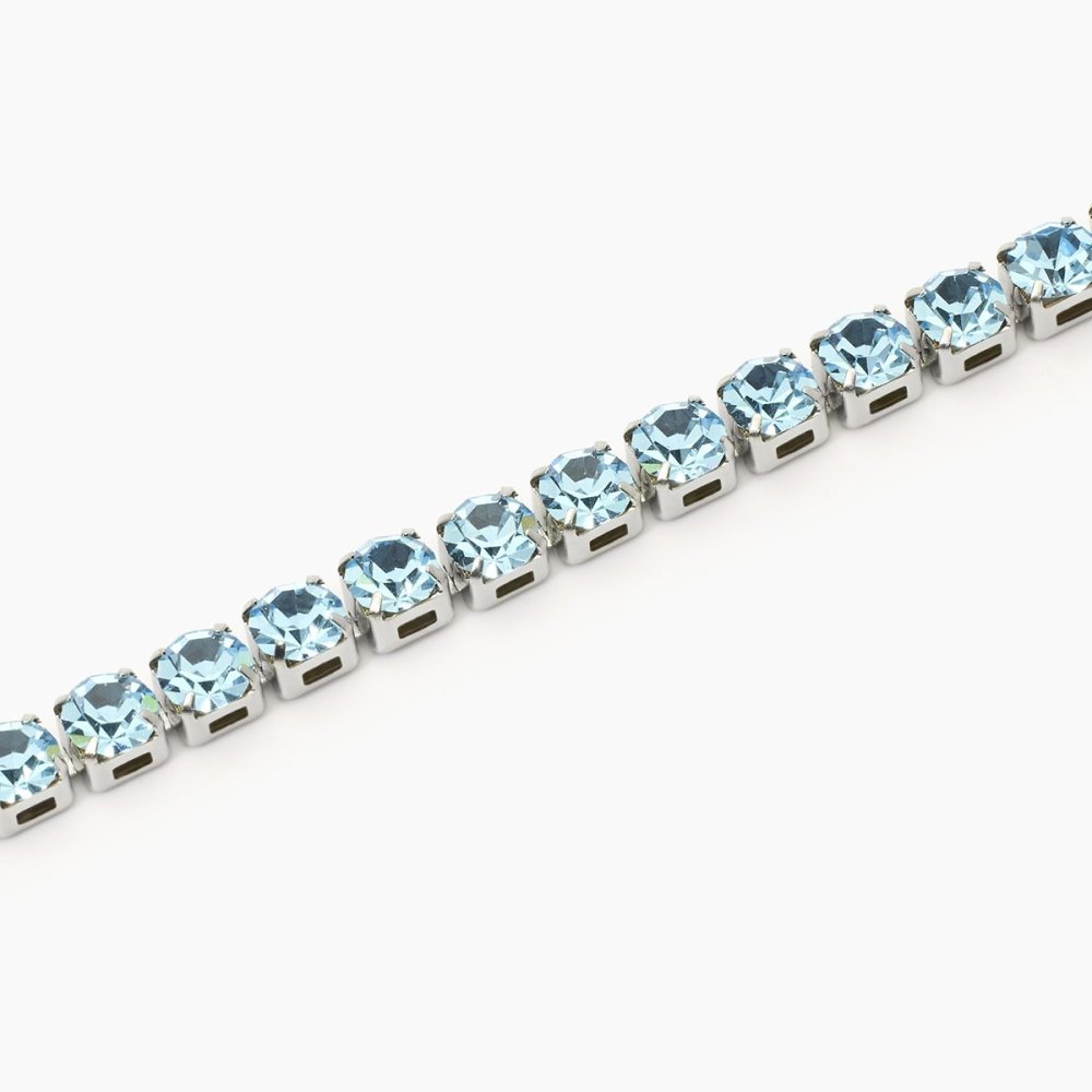 2 Jewels - Bracciale Tennis Acciaio 316L - Cristalli Azzurri