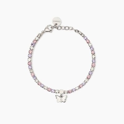 2 Jewels - Bracciale Tennis - Acciaio 316L - Cristalli Multicolor
