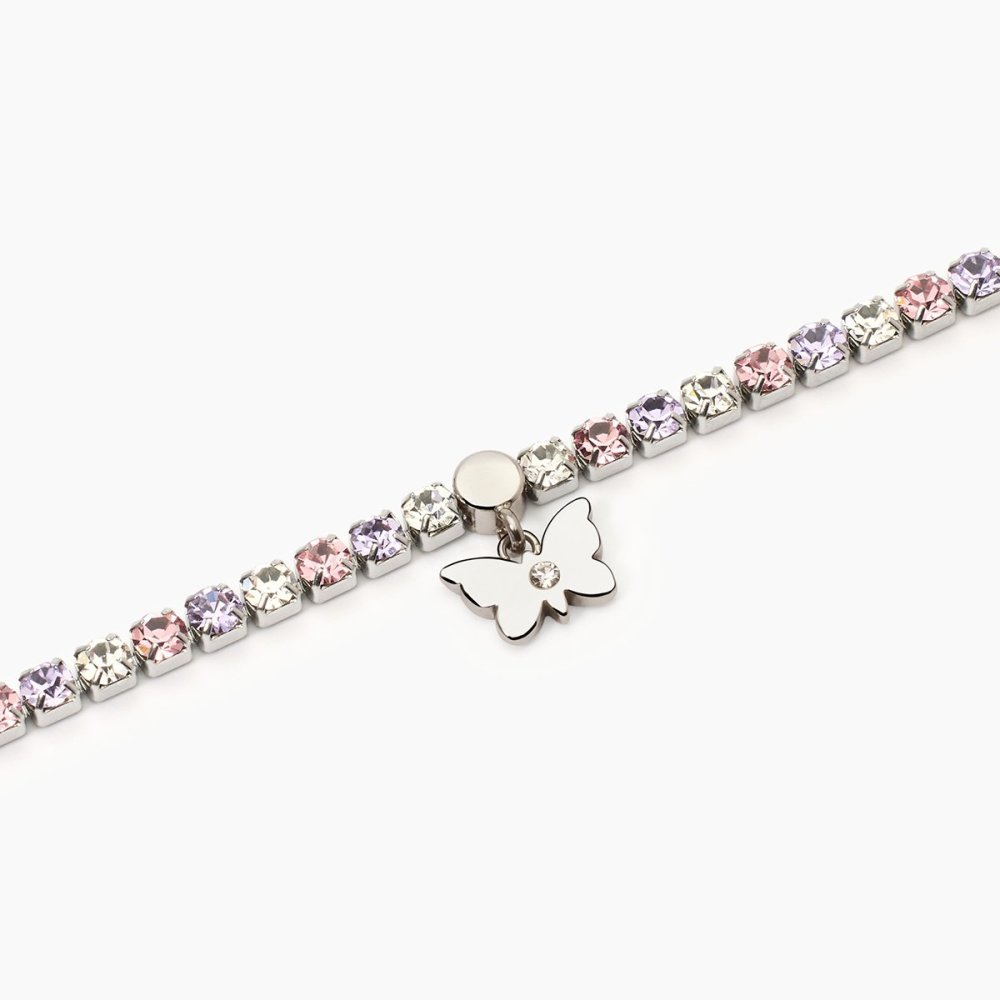 2 Jewels - Bracciale Tennis - Acciaio 316L - Cristalli Multicolor