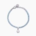 2 Jewels - Bracciale Tennis - Acciaio 316L - Cristalli Azzurri