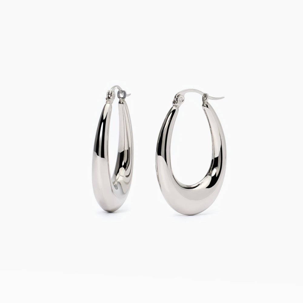 2 Jewels - Orecchini In Acciaio 316L - Cerchio - Dimensioni Medie