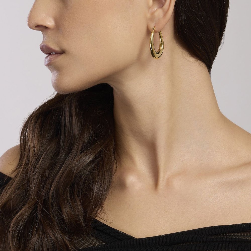 2 Jewels - Orecchini A Cerchio - Acciaio 316L - Pvd Giallo