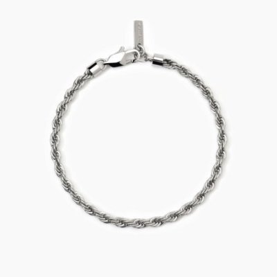 2 Jewels - Bracciale Acciaio 316L - Catena Corda 3.8 Mm