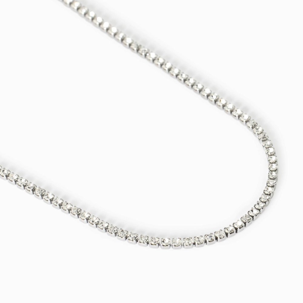 2 Jewels - Collana Tennis - Acciaio 316L - Cristalli Bianchi