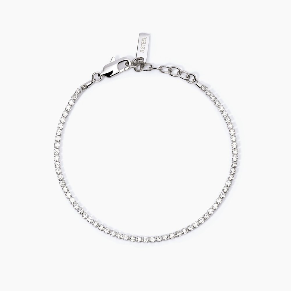 2 Jewels - Bracciale Tennis - Acciaio 316L - Cristalli