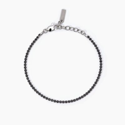 2 Jewels - Bracciale Tennis - Acciaio 316L - Cristalli Neri