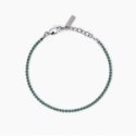 2 Jewels - Bracciale Tennis - Acciaio 316L - Cristalli Verdi