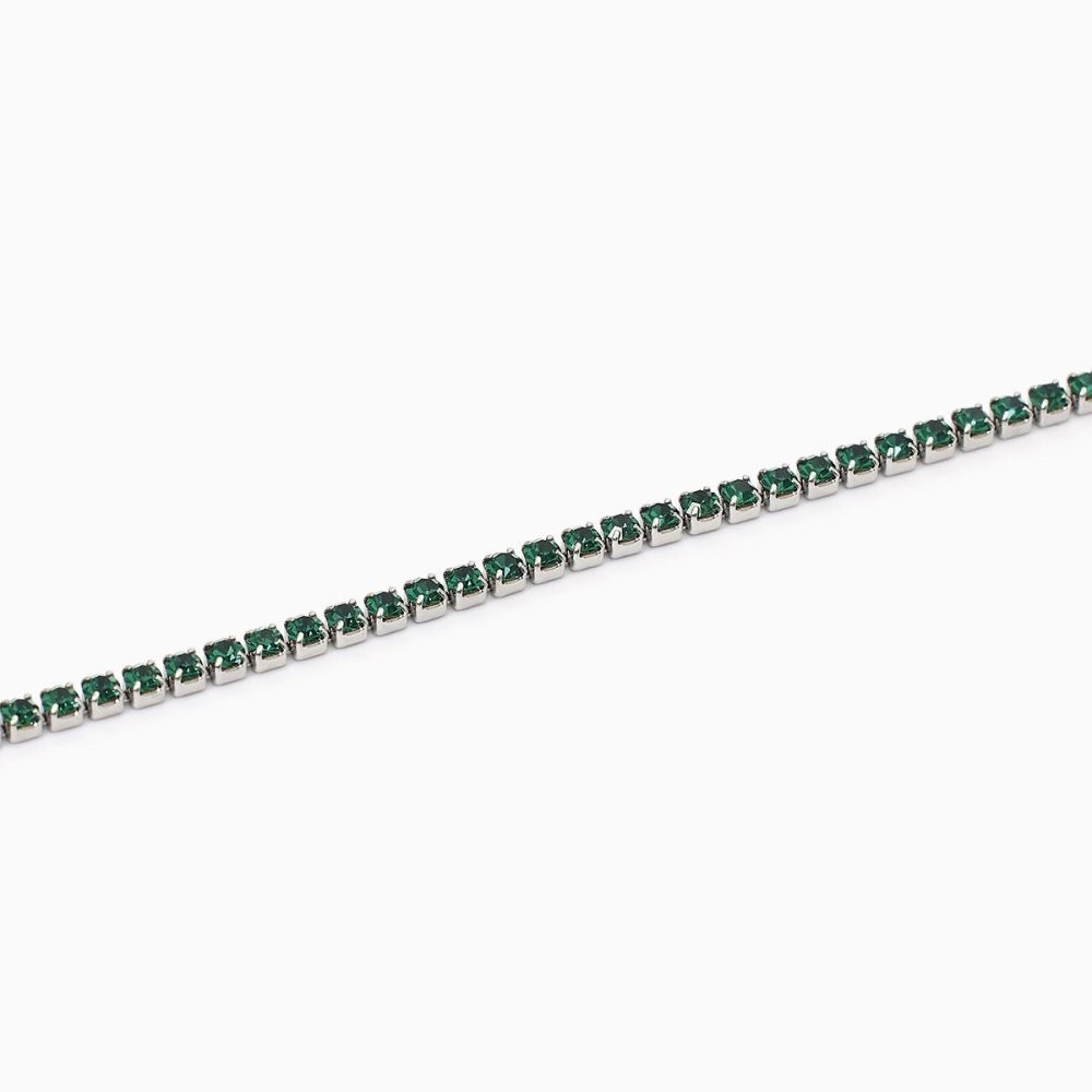 2 Jewels - Bracciale Tennis - Acciaio 316L - Cristalli Verdi