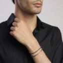 2 Jewels - Bracciale Tennis - Acciaio 316L - Pvd Gunmetal - Cristalli Neri