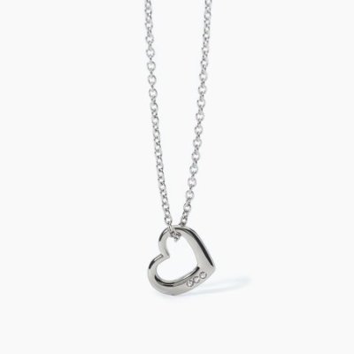 2 Jewels - Girocollo Acciaio 316L - Cuore - Cristalli