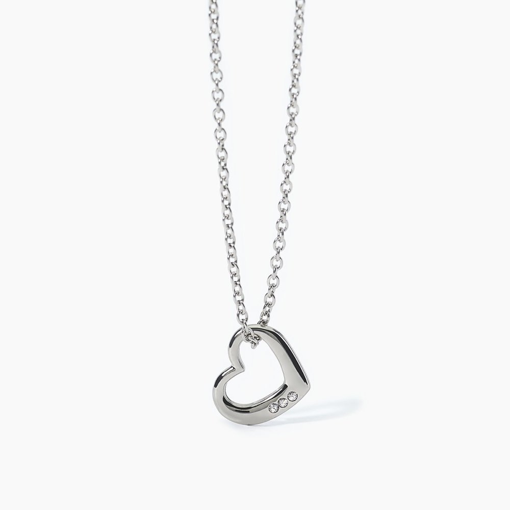 2 Jewels - Girocollo Acciaio 316L - Cuore - Cristalli