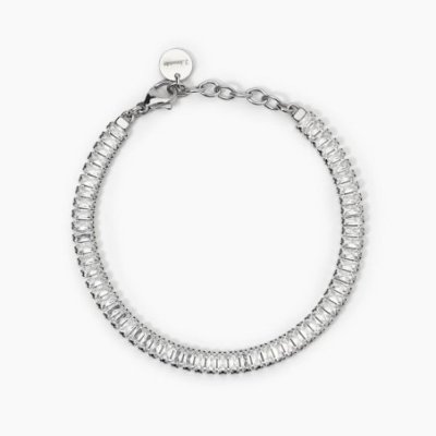 2 Jewels - Bracciale Tennis - Acciaio 316L - Zirconi Baguette