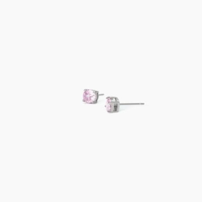 2 Jewels - Orecchini Acciaio 316L - Zirconi Rosa - Donna