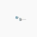 2 Jewels - Orecchini Acciaio 316L - Zirconi Azzurri - Ø 6 Mm
