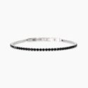 2 Jewels - Bracciale Tennis - Acciaio 316L - Cristalli Neri