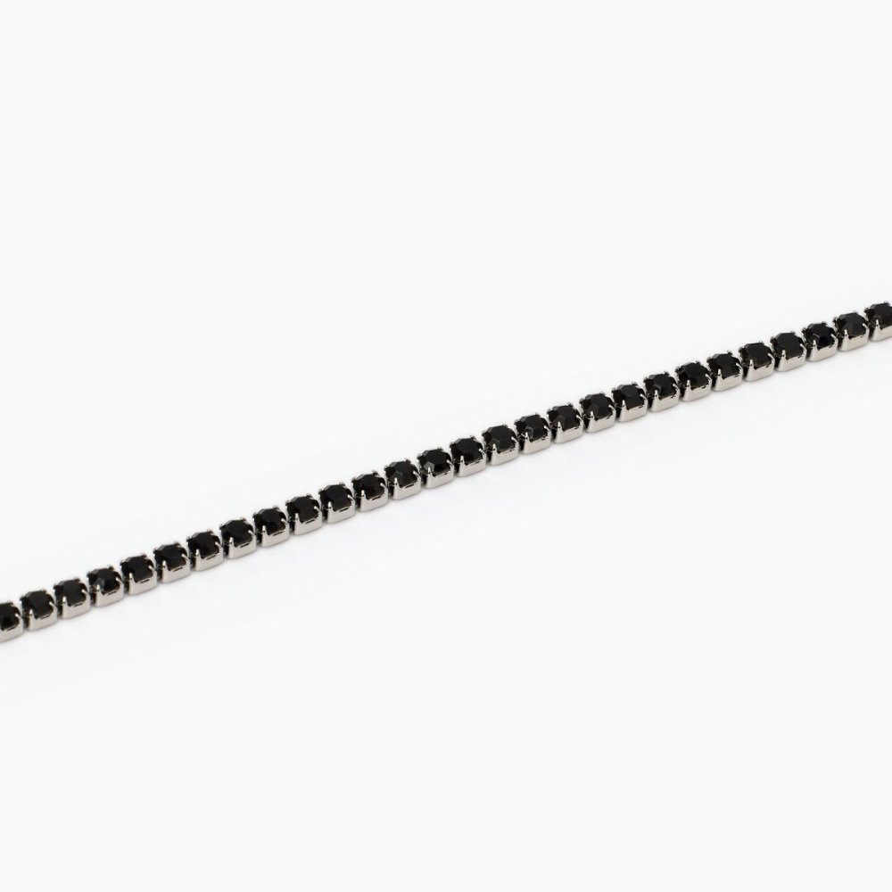 2 Jewels - Bracciale Tennis - Acciaio 316L - Cristalli Neri