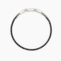 2 Jewels - Bracciale Tennis - Acciaio 316L - Cristalli Neri