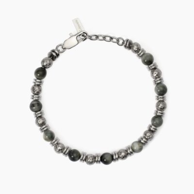 2 Jewels - Bracciale Acciaio 316L - Occhio Di Falco - Uomo