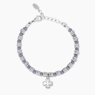 2 Jewels - Bracciale Color Glass - Acciaio 316L - Glass Viola