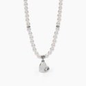 2 Jewels - Girocollo Acciaio 316L - Cuore - Perle Conchiglia