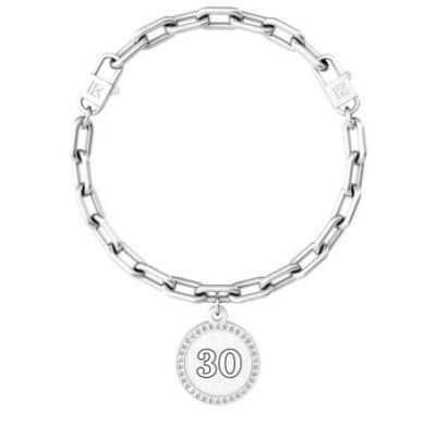 Kidult - Bracciale 30 Anni - Acciaio 316L - Cristalli