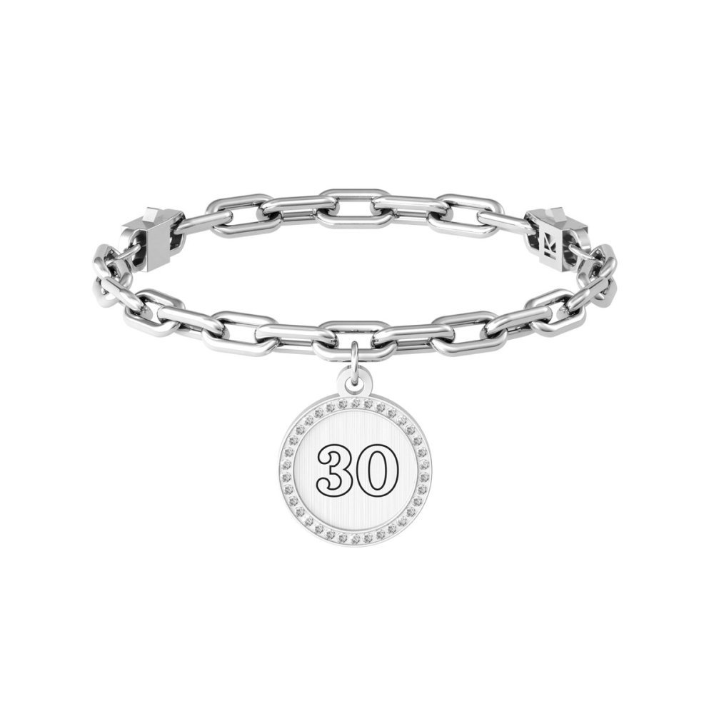 Kidult - Bracciale 30 Anni - Acciaio 316L - Cristalli