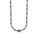 Kidult - Girocollo Pietre Multicolor - Acciaio 316L - Pvd Nero