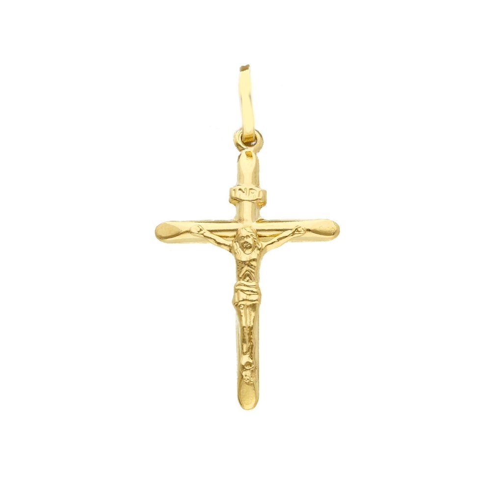 Songa Antonio - Croce Con Cristo - Oro Giallo - 18Ct