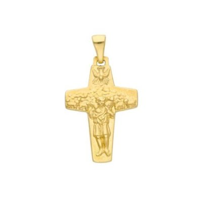 Songa Antonio - Croce Pendente - Oro Giallo - 18 Carati