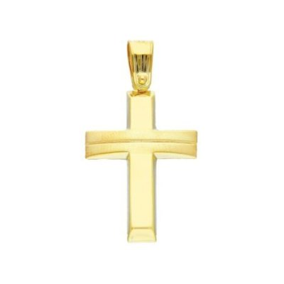 Songa Antonio - Croce Pendente - Oro Giallo - 18 Carati