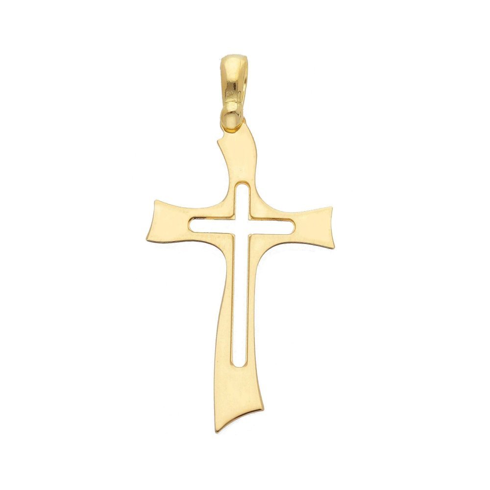 Songa Antonio - Croce Oro Giallo - 18 Carati - Gioiello Religioso