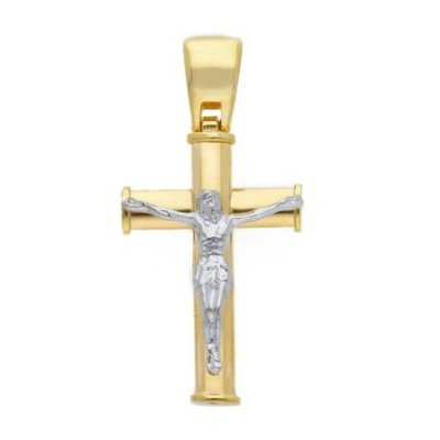 Songa Antonio - Croci Oro Giallo E Bianco - 18 Ct