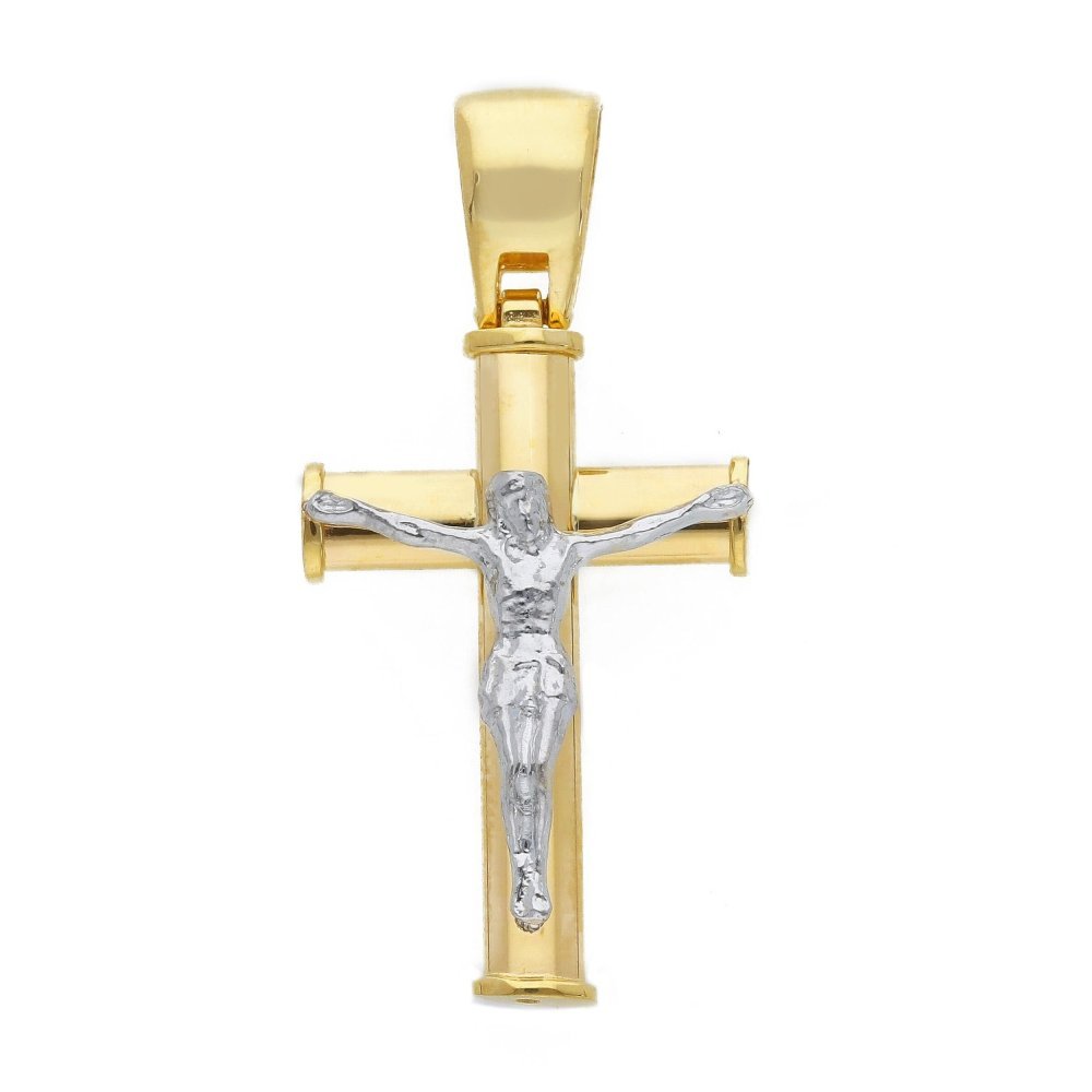 Songa Antonio - Croci Oro Giallo E Bianco - 18 Ct