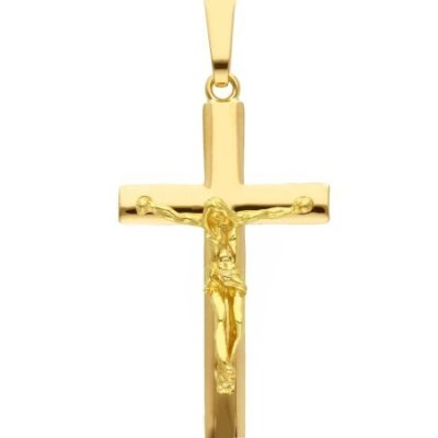 Songa Antonio - Croce Con Cristo - Oro Giallo - 18 Carati