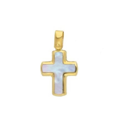 Songa Antonio - Croce Oro Giallo 18 Ct - Madreperla