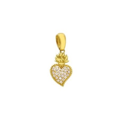 Songa Antonio - Ciondolo Elegante - Oro Giallo - Zirconia Cubica
