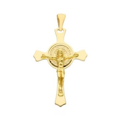 Songa Antonio - Croce Pendente - Oro Giallo - 18 Carati