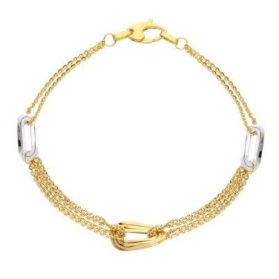Songa Antonio - Bracciale Maglia - Oro Giallo - Oro Bianco