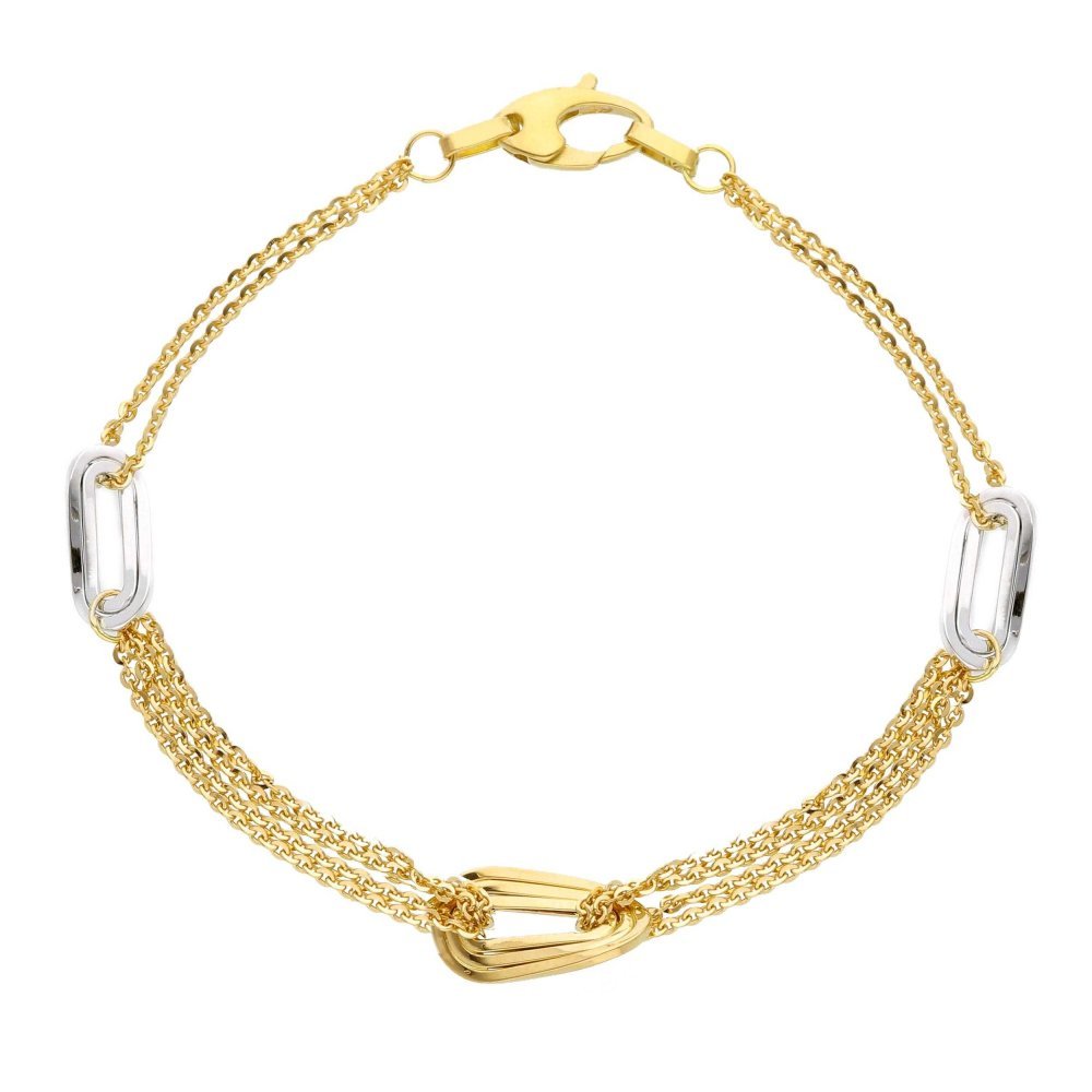 Songa Antonio - Bracciale Maglia - Oro Giallo - Oro Bianco