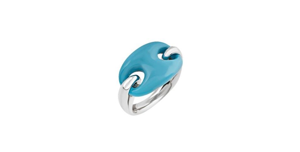 Chantecler - Anello Capriness - Argento - Resina Turchese