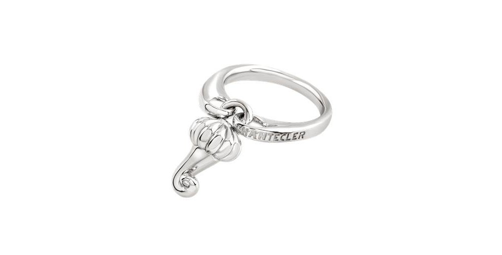 Chantecler - Anello Et Voilà Corni - Argento - Diamante