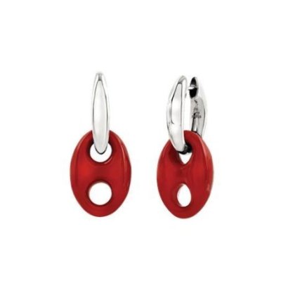 Chantecler - Orecchini Capriness - Argento - Bioresina Corallo