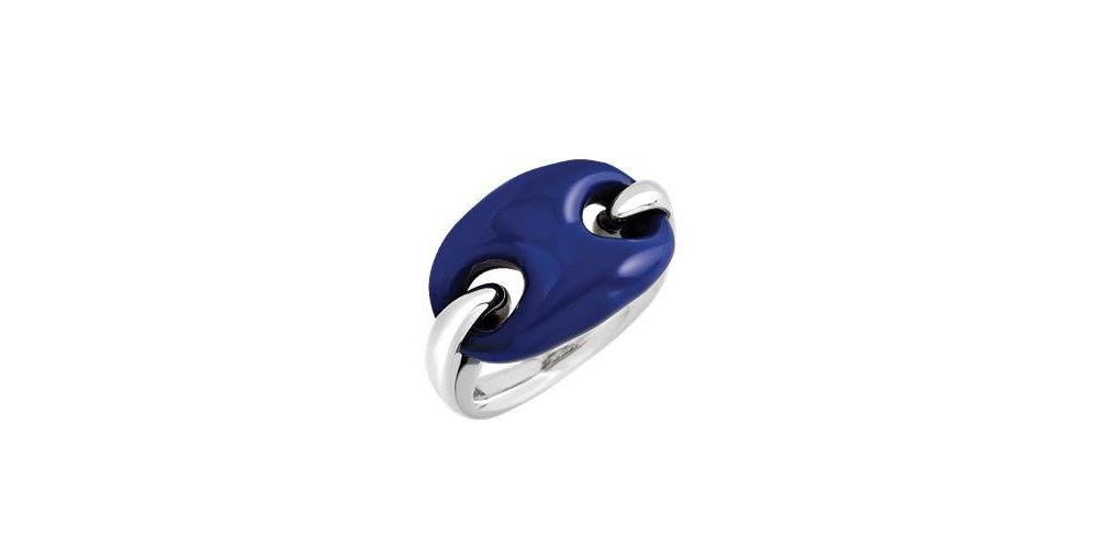 Chantecler - Anello Capriness - Argento - Bioresina Color Lapislazzuli