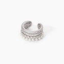 Mabina - Orecchino Ear Cuff Multifilo - Argento - Zirconi