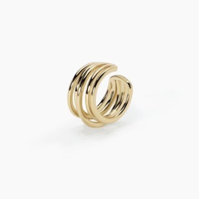 Mabina - Orecchino Ear Cuff - Argento 925 - Placcato Oro